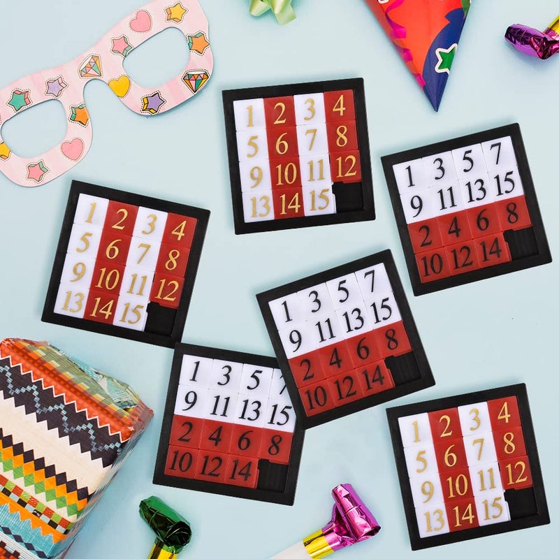 Gamie Slide Puzzles for Kids - Set of 24 Pocket-Sized Hand Puzzle Games  Educational Number Slide Puzzles  Great Party Favors  Goodie Bag Stuffers  Teacher Rewards  and Learning Toys - Image 5